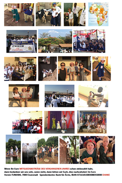Tumaini Weihnachtsbrief 2018 Fotos